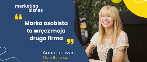 Marka osobista to wręcz moja druga firma - Anna Ledwoń [More Bananas | CRASH Mondays]
