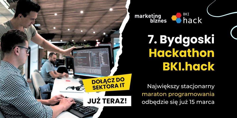 7. Bydgoski Hackathon BKI.hack, stacjonarny maraton programowania odbędzie się już 15 marca. Sprawdź, co Cię czeka!